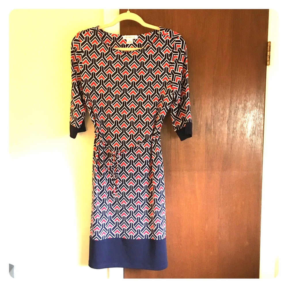 Patriotic Liz Claiborne Red White and Blue Dress